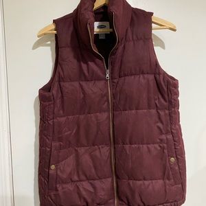 Burgundy vest
